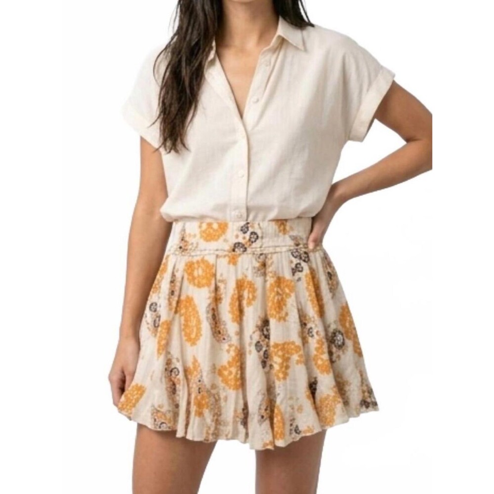 Bishop + Young Ruffle Mini Skirt Sz S NWT